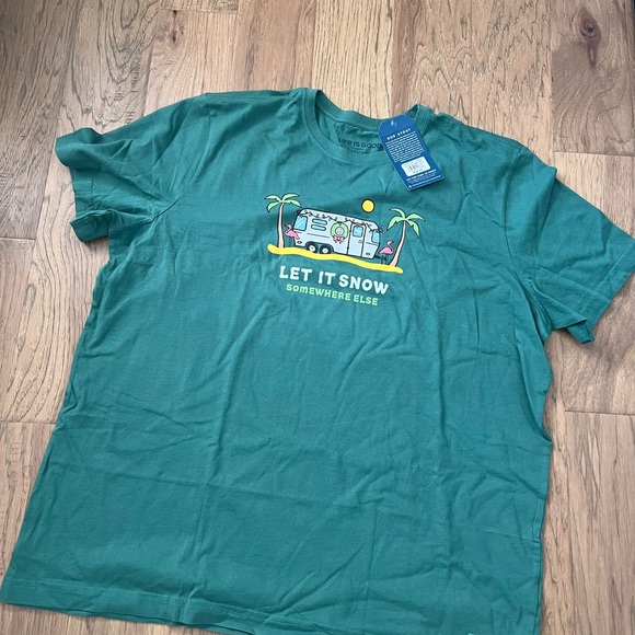 NWT Life is Good Airstream Graphic Tee - Picture 1 of 2
